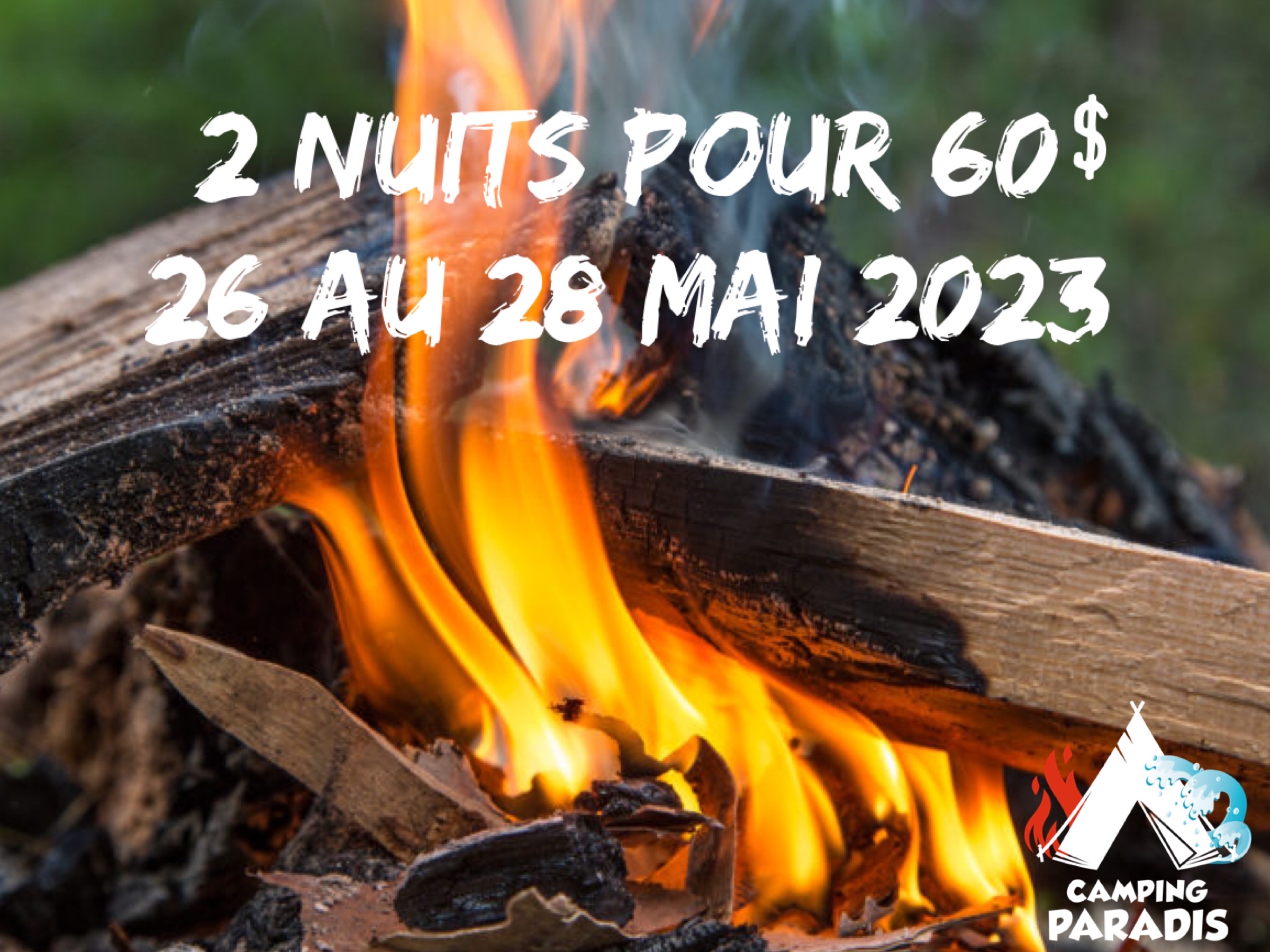 26 au 28 mai 2 nuit pour 60$